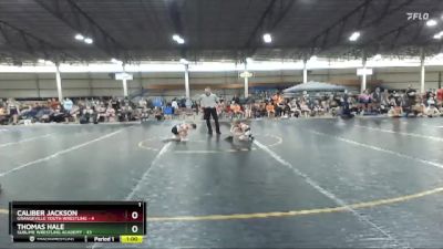 49 lbs Quarterfinals (8 Team) - Caliber Jackson, Grangeville Youth Wrestling vs Thomas Hale, Sublime Wrestling Academy