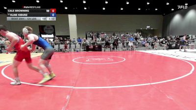 120 lbs Champ. Rd Of 32 - Cale Browning, Tough N Technical vs Kline Kiburz