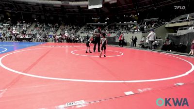 37 lbs Quarterfinal - Koda Williams, Pin-King All Stars vs Tucker Hawkins, Checotah Matcats