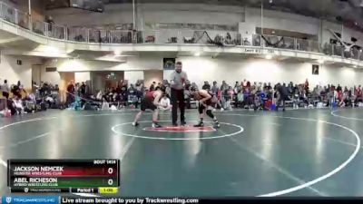 108 lbs Champ. Round 1 - Abel Richeson, Hybrid Wrestling Club vs Jackson Nemcek, Munster Wrestling Club