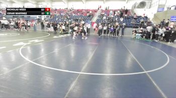 120 lbs Quarterfinal - Cesar Martinez, Olympus vs Nicholas Wees, Roy