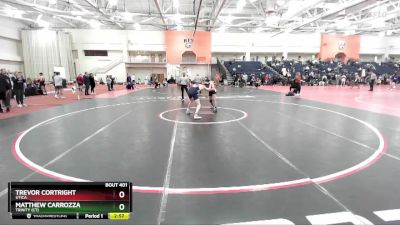 133 lbs Cons. Round 4 - Trevor Cortright, Utica vs Matthew Carrozza, Trinity (CT)