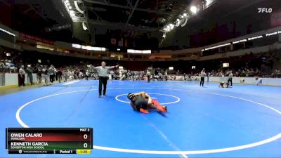 120 lbs Semifinal - Owen Calaro, Maricopa vs Kenneth Garcia, Somerton High School