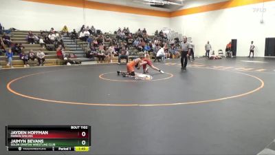 J-8 lbs Quarterfinal - Jayden Hoffman, Marion Wolves vs Jaimyn Bevans, Solon Spartan Wrestling Club