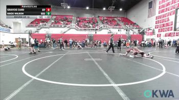 70 lbs Round Of 16 - Graycie Card, Tulsa Blue T Panthers vs Knox Wilson, Rough Riders
