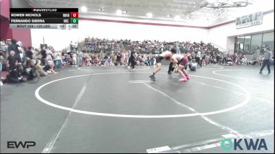 120 lbs Quarterfinal - Rowen Nichols, Rough Riders vs Fernando Sierra, OKC Saints Wrestling