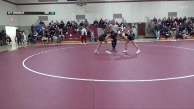120-126 lbs 1st Place Match - Ivy Lucciani, West Delaware Girls vs Jaylee Ohl, Independence Girls