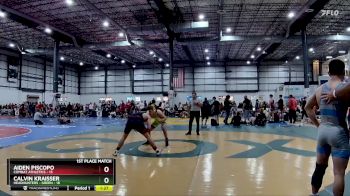 150 lbs Placement Matches (8 Team) - Aiden Piscopo, COMBAT ATHLETICS vs Calvin Kraisser, HEADHUNTERS - GREEN