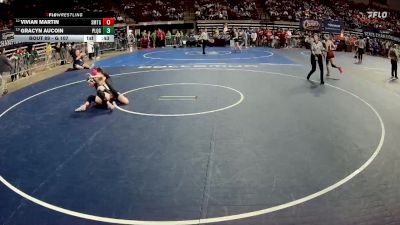 G 107 lbs Cons. Round 1 - Vivian Martin, St. Michael The Archangel Girls vs Gracyn Aucoin, Plaquemine Girls