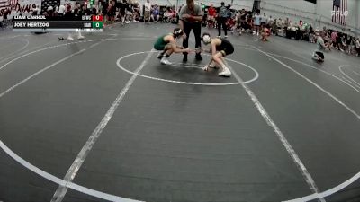 76 lbs Round 1 (4 Team) - Liam Carrol, EsteBuilt WC vs Joey Hertzog, Broad Axe White