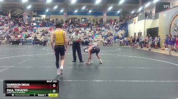 120 lbs Quarterfinal - Paul Tomayko, Saint Paul`s School vs Harrison Desai, John Carroll