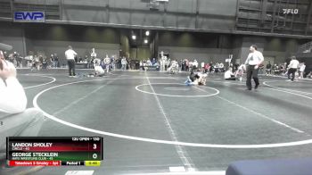 130 lbs Cons. Round 1 - George Stecklein, Hays Wrestling Club vs Landon Smoley, Circle