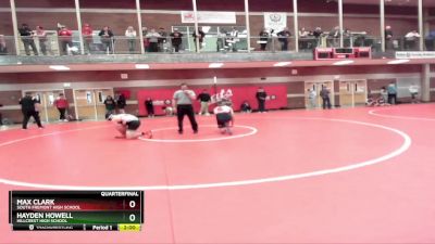 220 lbs Quarterfinal - Max Clark, South Fremont High School vs Hayden Howell, Hillcrest High School