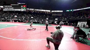 68 lbs Champ. Round 2 - Liam Glivar, DONA vs Jacob Yeager, BEA2