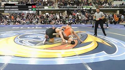 144 lbs Semifinal - Jordin Agosto, Agawam vs John Carrozza, Ridgefield