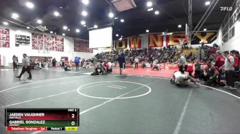 150 lbs Cons. Semi - Jaeden Vaughner, Oak Hills vs Gabriel Gonzalez, Downey