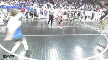 64 lbs Rr Rnd 2 - Ajae Carwile, Pin-King All Stars vs Jasper Maples, Stroud Youth Wrestling Club