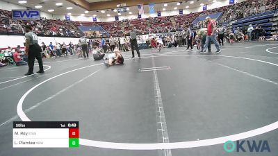 58 lbs Round Of 16 - Maxwell Roy, Standfast OKC vs Lane Plumlee, Mustang Bronco Wrestling Club