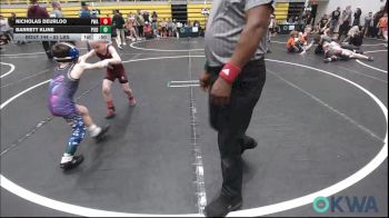 52 lbs Consi Of 8 #2 - Nicholas Deurloo, Perry Wrestling Academy vs Barrett Kline, Piedmont