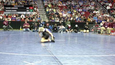 1A-126 lbs Semifinal - Gavin Landers, Denver vs Mason Shirk, Wilton