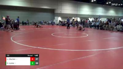 170 lbs Cross Bracket (8 Team) - Lana Clayton, Head Hunters vs Cadence Lyons, Big Money Movin