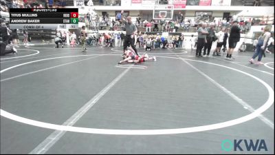 55-58 lbs Consi Of 4 - Titus Mullins, Redskins Wrestling Club vs Andrew Baker, Standfast