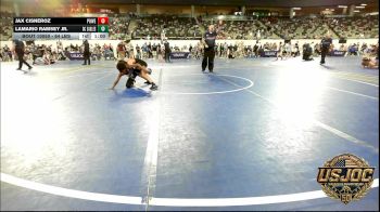 64 lbs Quarterfinal - Jax Cisneroz, Powerhouse Gold vs Lamario Ramsey JR., Del City Little League Wrestling