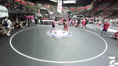 190 lbs Kai Ford, SAWA - Sacramento Area Wrestling Association vs Kano Gordon, TCWA - Tri-Counties Wrestling Association