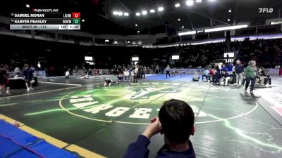 113 lbs Champ. Round 1 - Karver Peasley, Gonzaga Prep vs Samuel Moran, Life Christian Academy