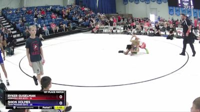 82 lbs Finals (2 Team) - Shion Holmes, Team Missouri Boys vs Ryker Gugelman, Nebraska Red Boys