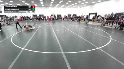 126 lbs Quarters - Brody Wade, Pardeeville Boys Club Youth Wrestling vs Logan Gamroth, Wisconsin