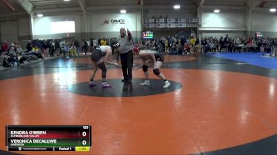 155 lbs Cons. Round 5 - Kendra O`Brien, Cumberland Valley vs Veronica Decaluwe, Harrison