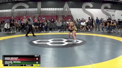 80 lbs Semis & 1st Wrestleback (8 Team) - Aiden Bryant, Olympia/Demolition vs Michael Nicosia, Minions