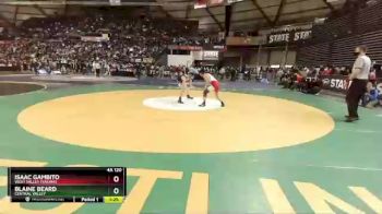 4 lbs Champ. Round 1 - Isaac Gambito, West Valley (Yakima) vs Blaine Beard, Central Valley