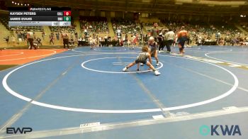 61 lbs Consi Of 4 - Kaysen Peters, Collinsville Cardinal Youth Wrestling vs James Evans, Bartlesville Wrestling Club