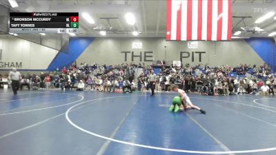 82 lbs Semifinal - Bronson McCurdy, Uintah Wrestling vs Taft Torres, Payson Lions Wrestling Club