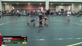 47 lbs Round 2 - Jaxon Cecil, ARES Wrestling vs Milan Bassiri, Pinning Pythons