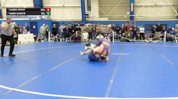 184 lbs Semifinal - Caden Stout, Coast Guard vs Jamie Evarts, Williams College