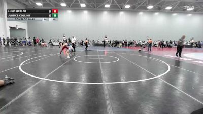 126 lbs Consi Of 16 #1 - Luke Mealer, GA vs Justice Collins, NC