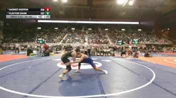 4A-165 lbs Quarterfinal - Garret Horton, Evanston vs Clayton Zahm, Cheyenne East