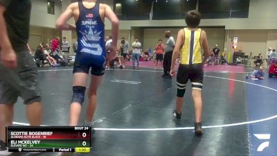 85 lbs Round 6 (8 Team) - Scottie Bogenrief, Alabama Elite Black vs Eli McKelvey, Elevate WC