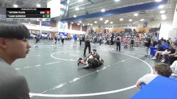 132 lbs 3rd Place Match - Liam Qureshi, Fountain Valley vs Jayden Plata, Downey