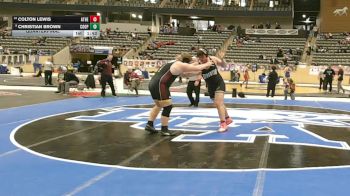 285 lbs Quarterfinal - Christian Brown, Cooper vs Colton Lewis, Atherton