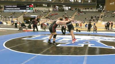 285 lbs Quarterfinal - Christian Brown, Cooper vs Colton Lewis, Atherton