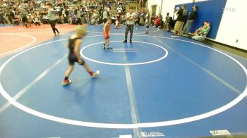 46 lbs Quarterfinal - Bryker Smith, Tahlequah Wrestling Club vs Hank Hurd, Pawhuska Elks Takedown