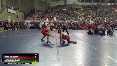 157 lbs Semis (4 Team) - Aaron Gandara, Southern Oregon vs Marc Le Gaspe, Cumberlands (Ky.)