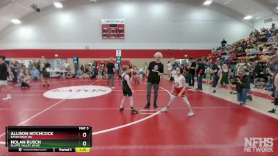 65-71 lbs Round 3 - Allison Hitchcock, Eaton Reds WC vs Nolan Rusch, Platte Valley Jr WC