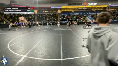 132 lbs 11th Place Match - Grayson Manning, Waukee Northwest vs Dylan Groess, Albert Lea Area