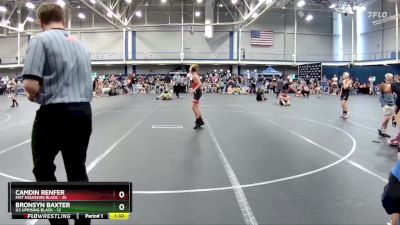 96 lbs Round 1 (4 Team) - Camdin Renfer, Mat Assassins Black vs Bronsyn Baxter, U2 Uprising Black