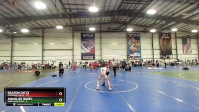 100 lbs Rd# 2 10:30am Friday - Keaton Dietz, Michigan S.W.A.T vs Douglas Hazel, Maryland GOLD